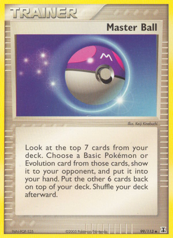 EX Delta Species Master Ball #99/113